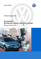 VW - SSP 515 The Golf 2013 Running Gear and Four-wheel Drive 